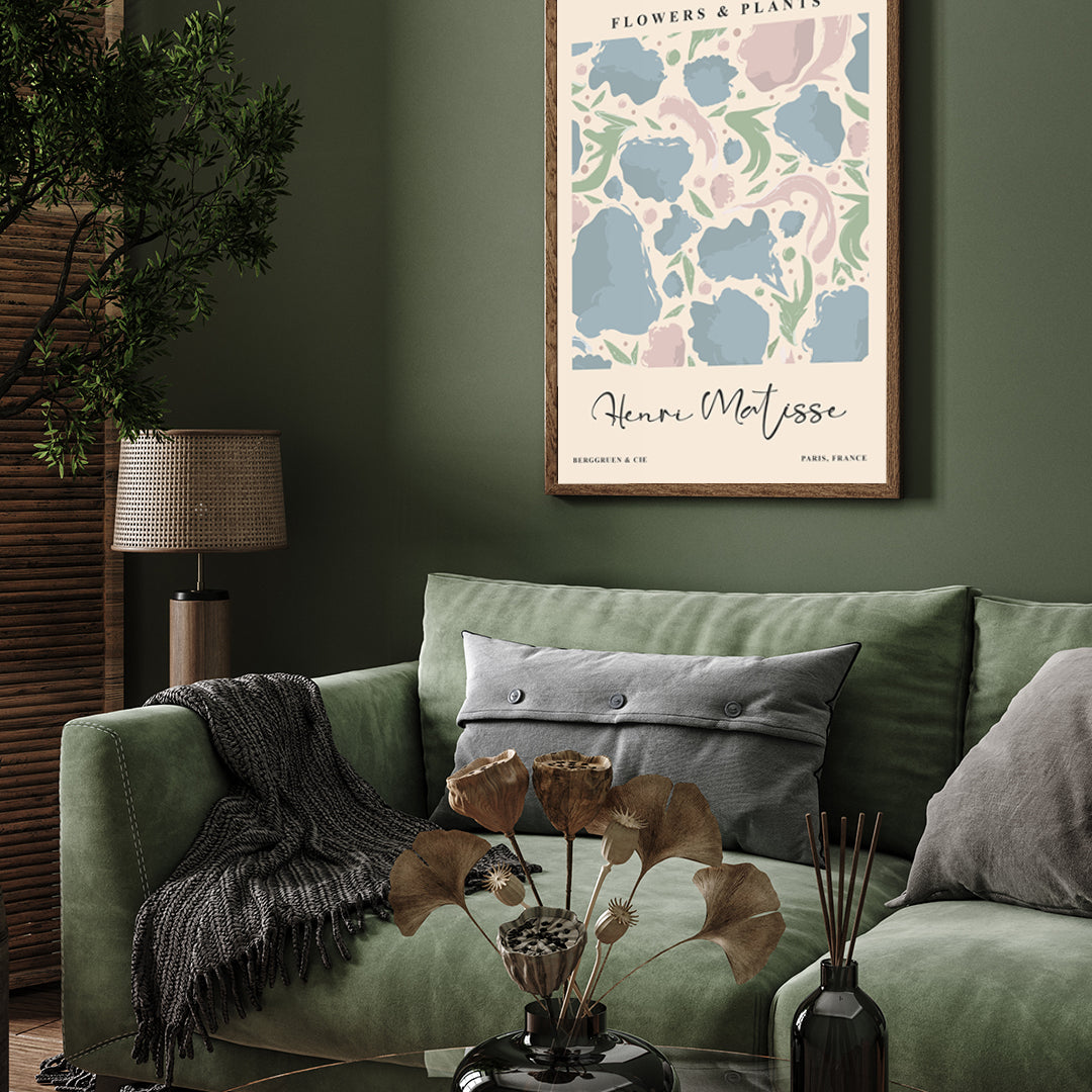 Colorful Flower by Henri Matisse 3 : 4 Vertical New Premium Wall Art Canvas by MeriDeewar