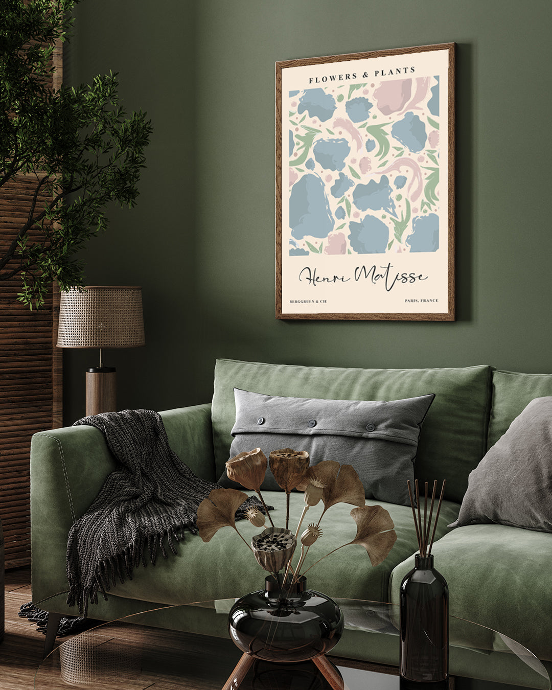 Colorful Flower by Henri Matisse 3 : 4 Vertical New Premium Wall Art Canvas by MeriDeewar