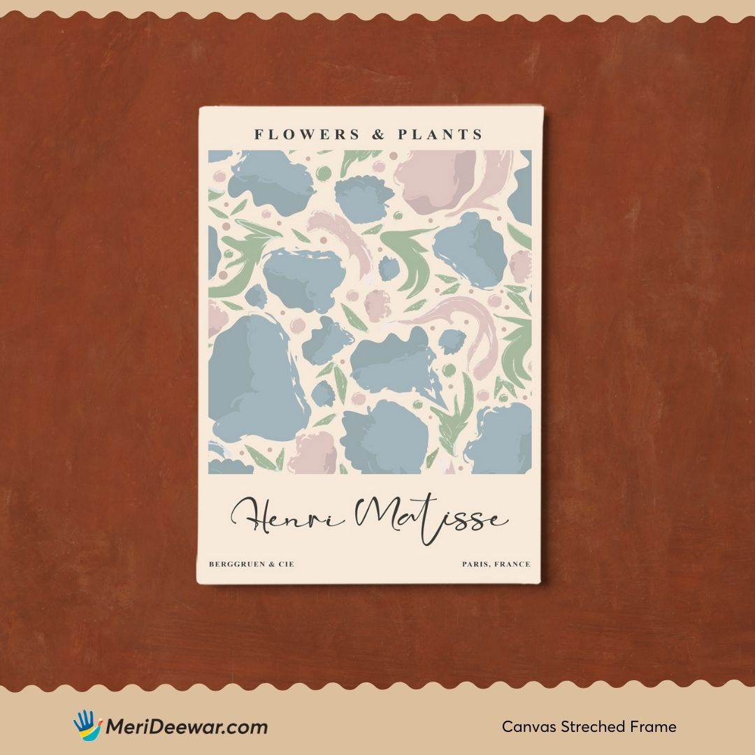 Colorful Flower by Henri Matisse 3 : 4 Vertical New Premium Wall Art Canvas by MeriDeewar