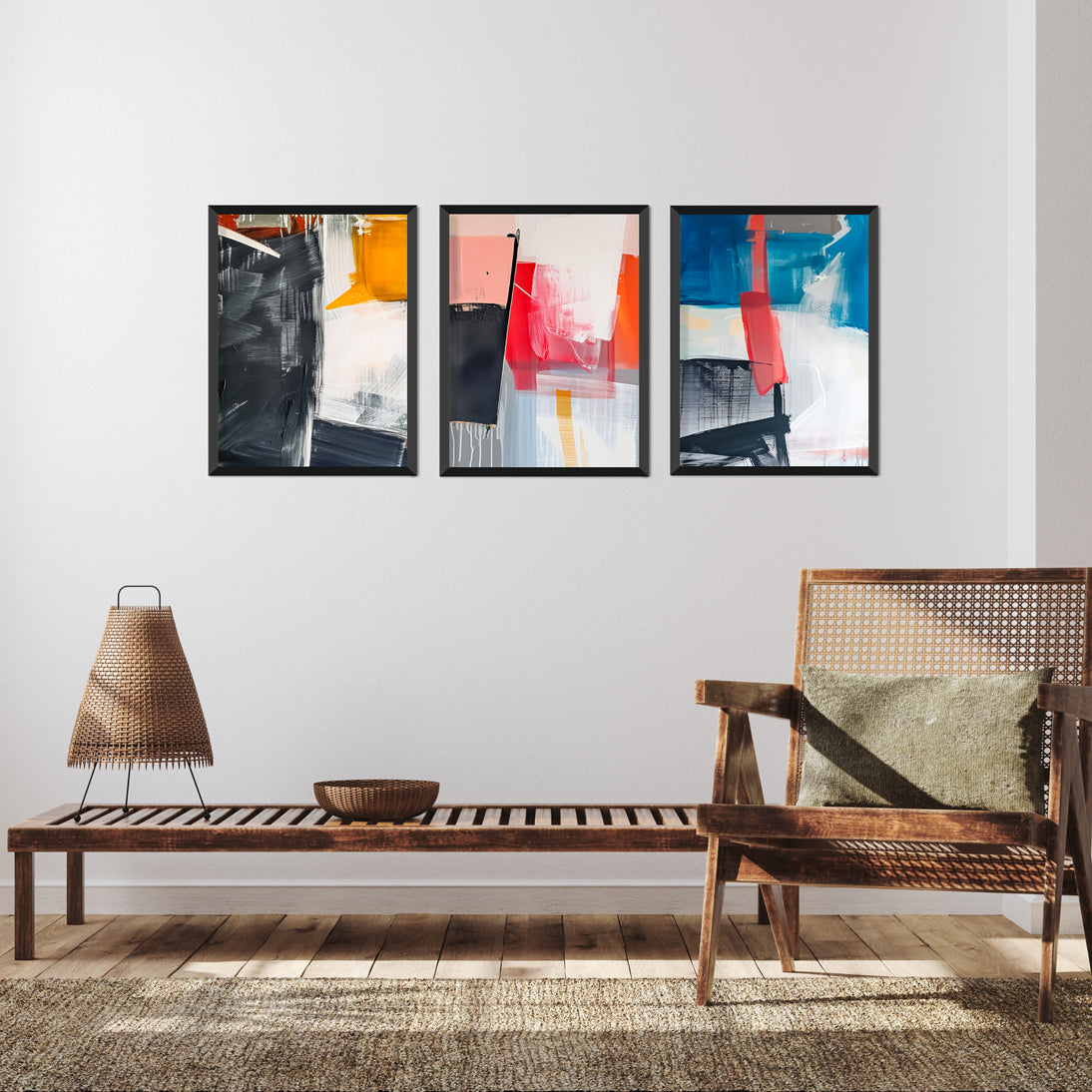 Colorful texture abstract Painting Walls Premium Wall Art Canvas by MeriDeewar