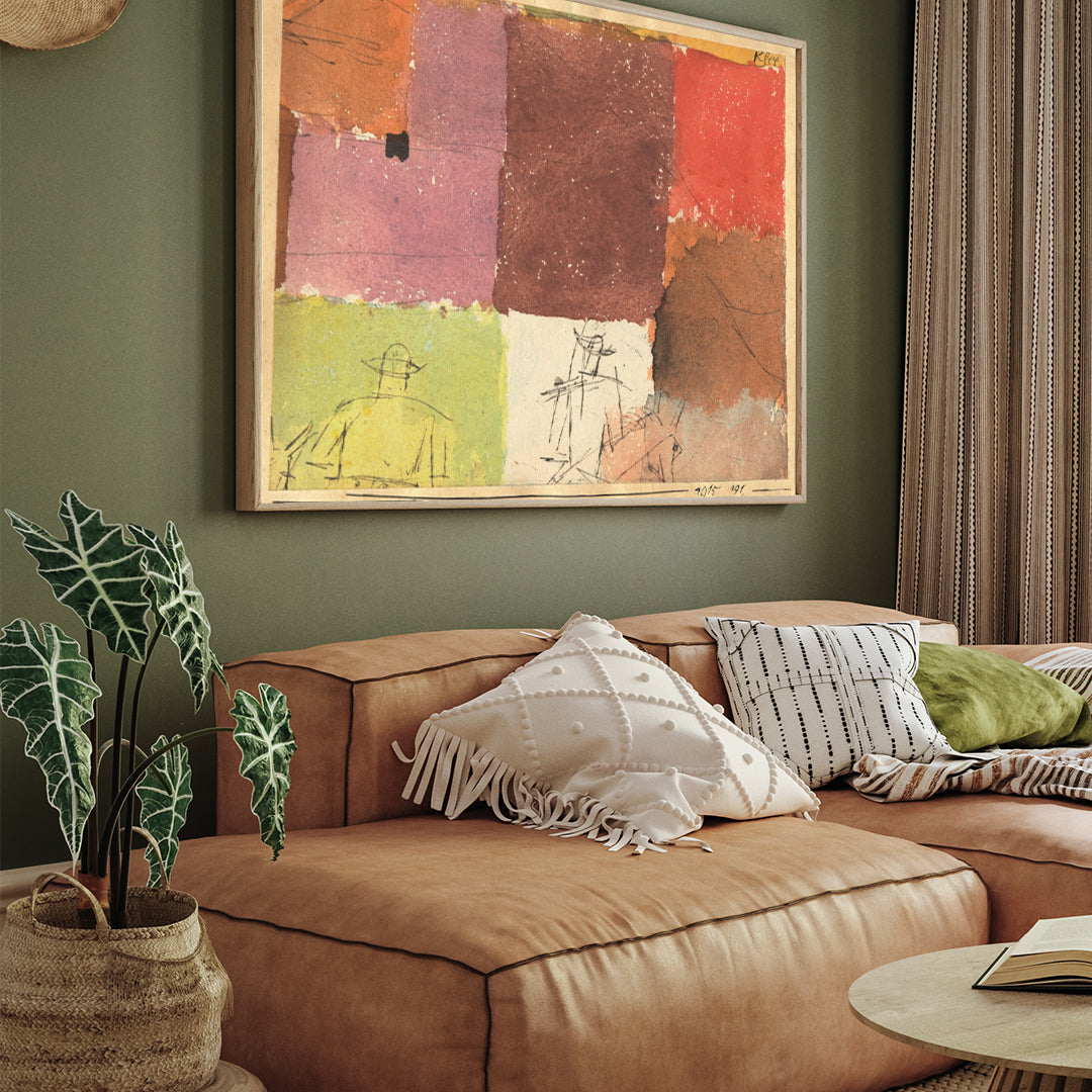 Composition with Figures Painting By Paul Klee 3 : 4 Horizontal New Premium Wall Art Canvas by MeriDeewar