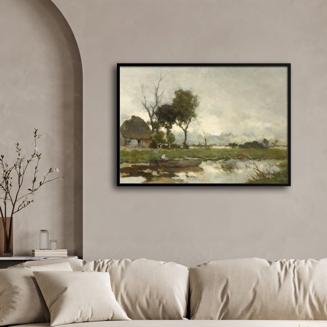 Country Landscape Wall Art – Timeless Beauty for Your Walls 2 : 3 Horizontal Premium Wall Art Canvas by MeriDeewar