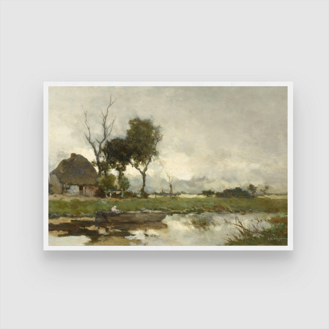 Country Landscape Wall Art – Timeless Beauty for Your Walls 2 : 3 Horizontal Premium Wall Art Canvas by MeriDeewar