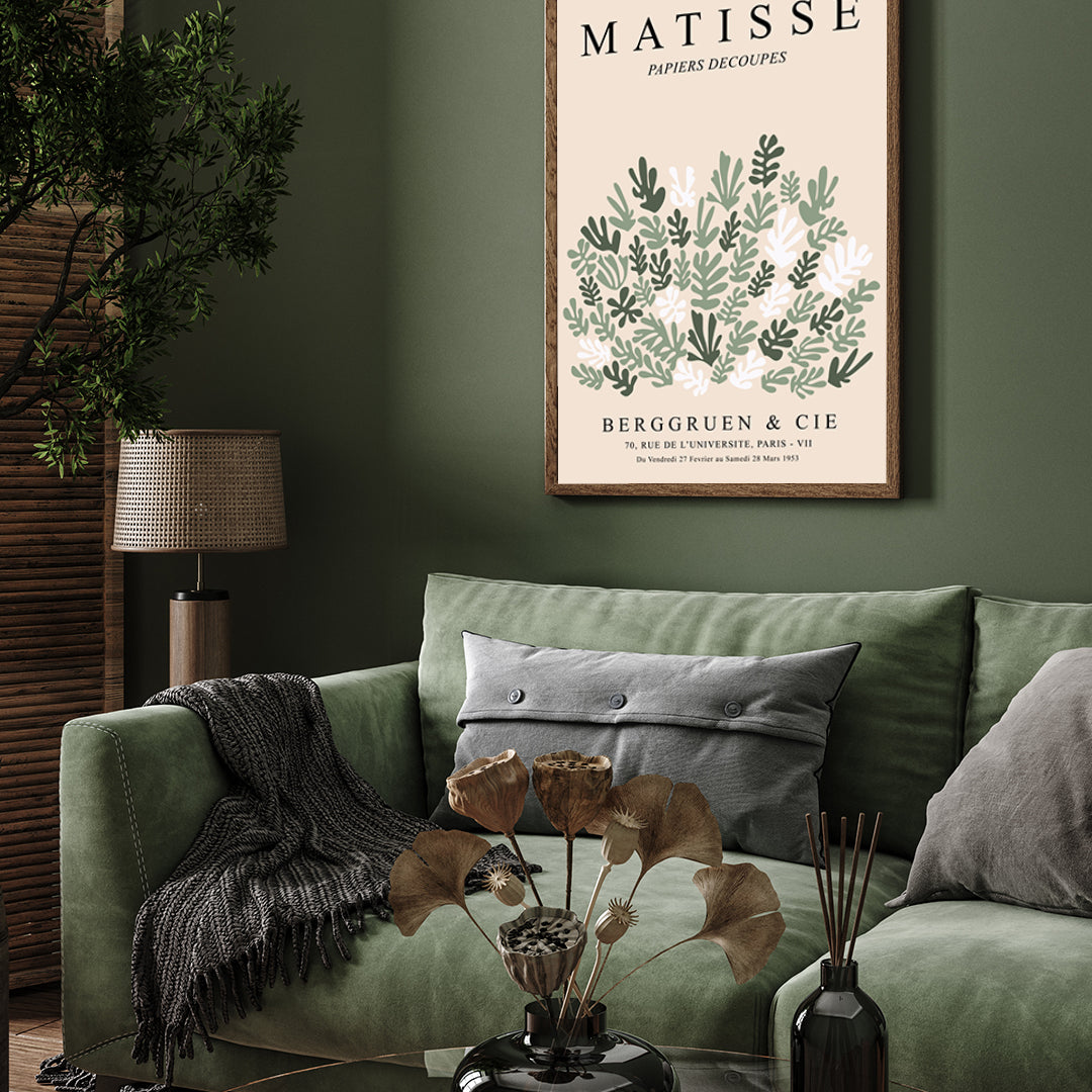 Cutotuts(Colorful Green) by Henri Matisse 3 : 4 Vertical New Premium Wall Art Canvas by MeriDeewar