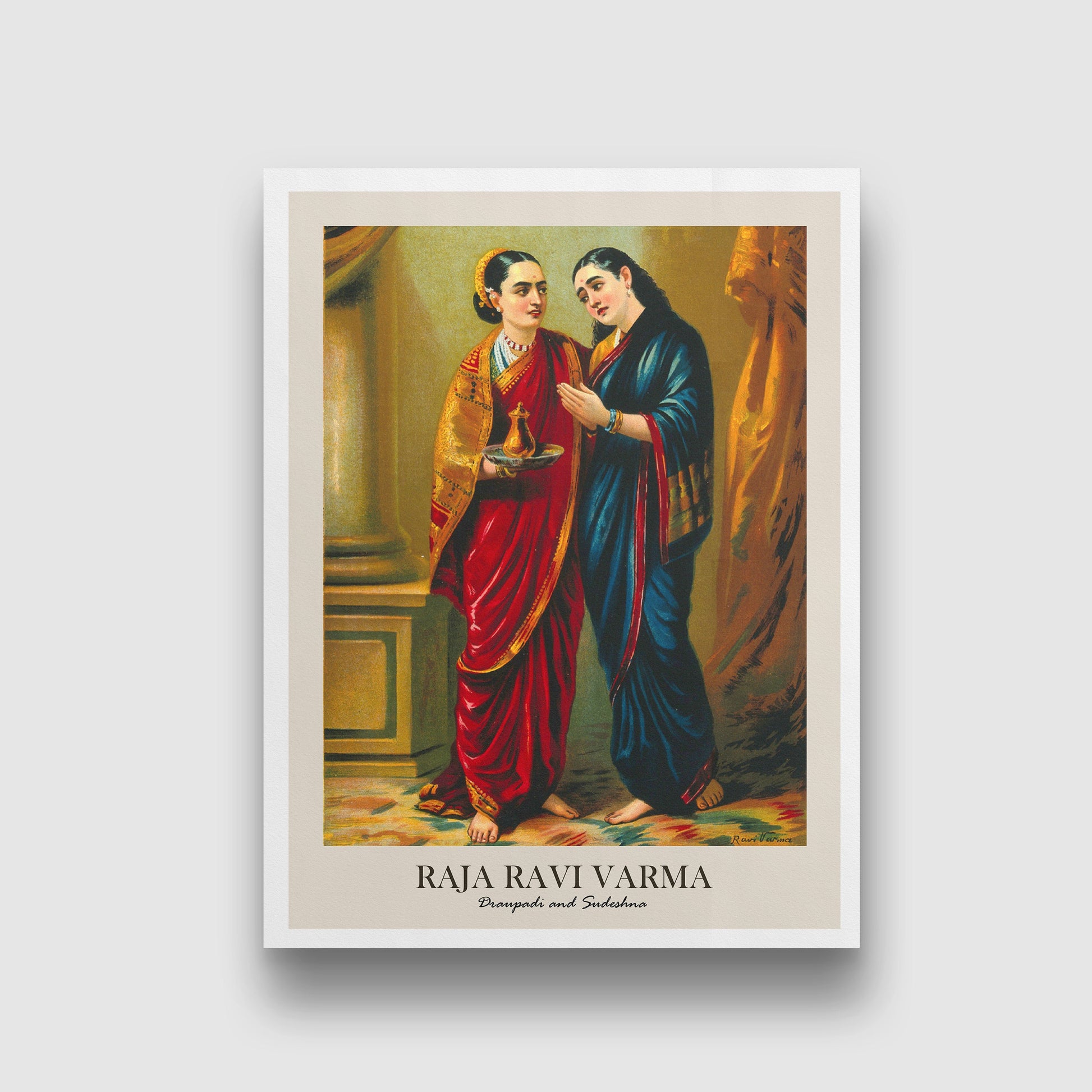 Draupadi sudeshna 3 : 4 Vertical New Premium Wall Art Canvas by MeriDeewar