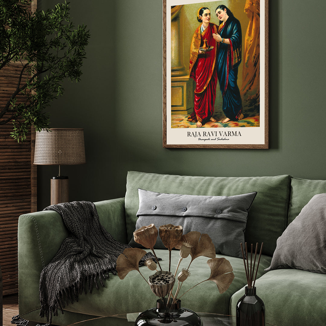 Draupadi sudeshna 3 : 4 Vertical New Premium Wall Art Canvas by MeriDeewar
