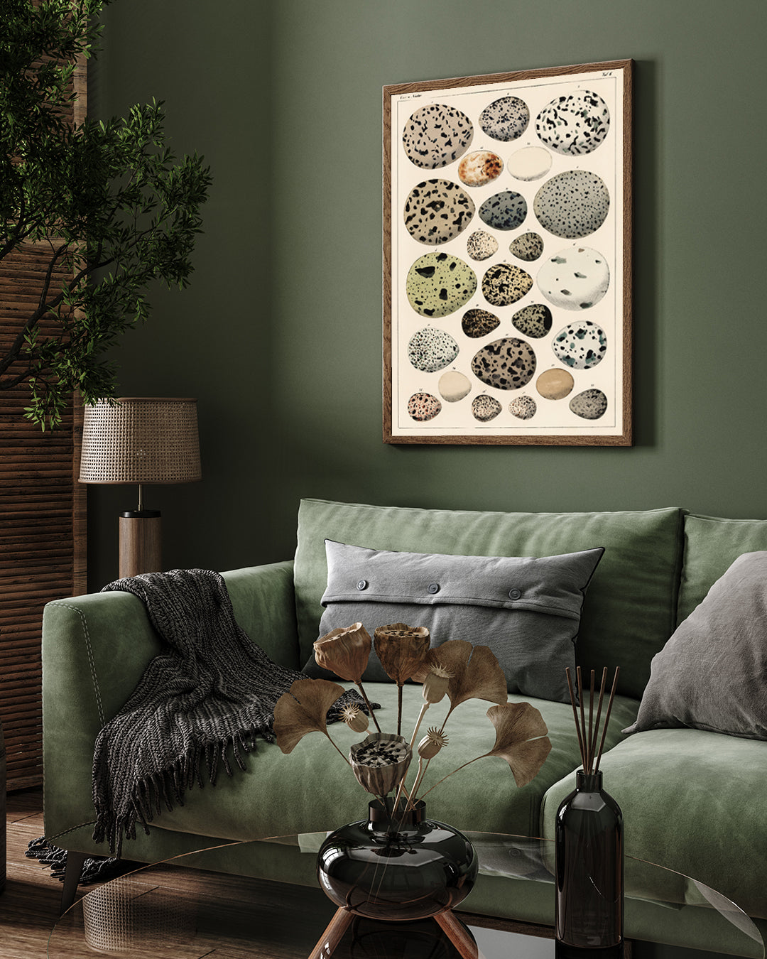 Easter/ Birds /Oken Eggs Vintage Poster 3 : 4 Vertical New Premium Wall Art Canvas by MeriDeewar