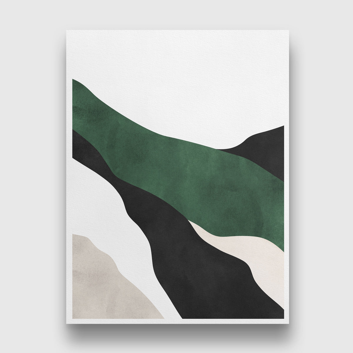 Forest Green Wall Art Set Of 2 Paintings Walls Premium Wall Art Canvas by MeriDeewar