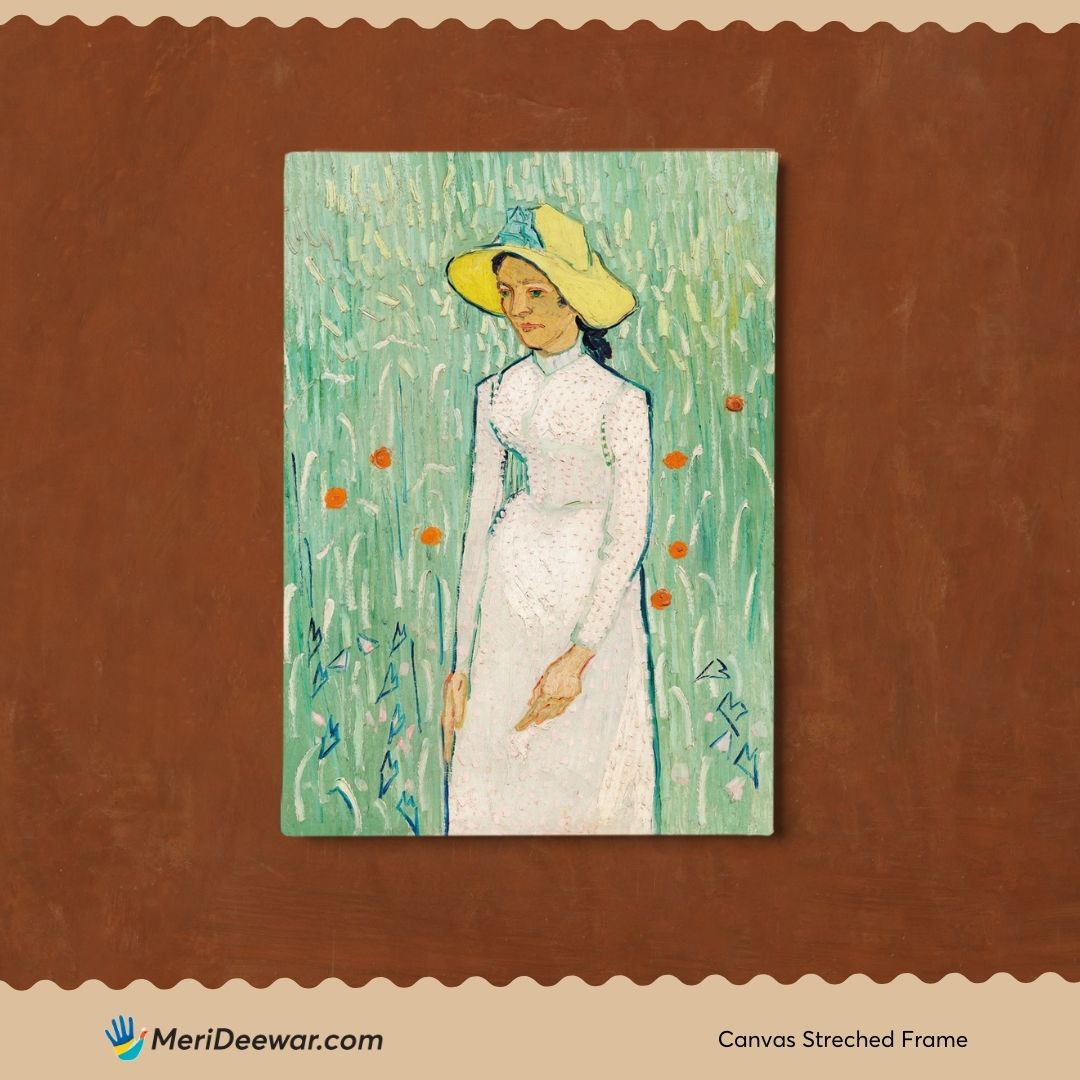 Girl in White by Vincent Van Gogh 3 : 4 Vertical New Premium Wall Art Canvas by MeriDeewar