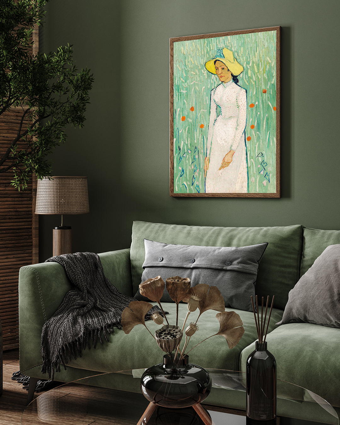 Girl in White by Vincent Van Gogh 3 : 4 Vertical New Premium Wall Art Canvas by MeriDeewar