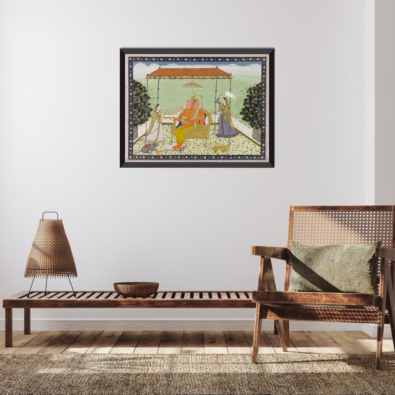 God Ganesa (Ganapati) 3 : 4 Horizontal New Premium Wall Art Canvas by MeriDeewar