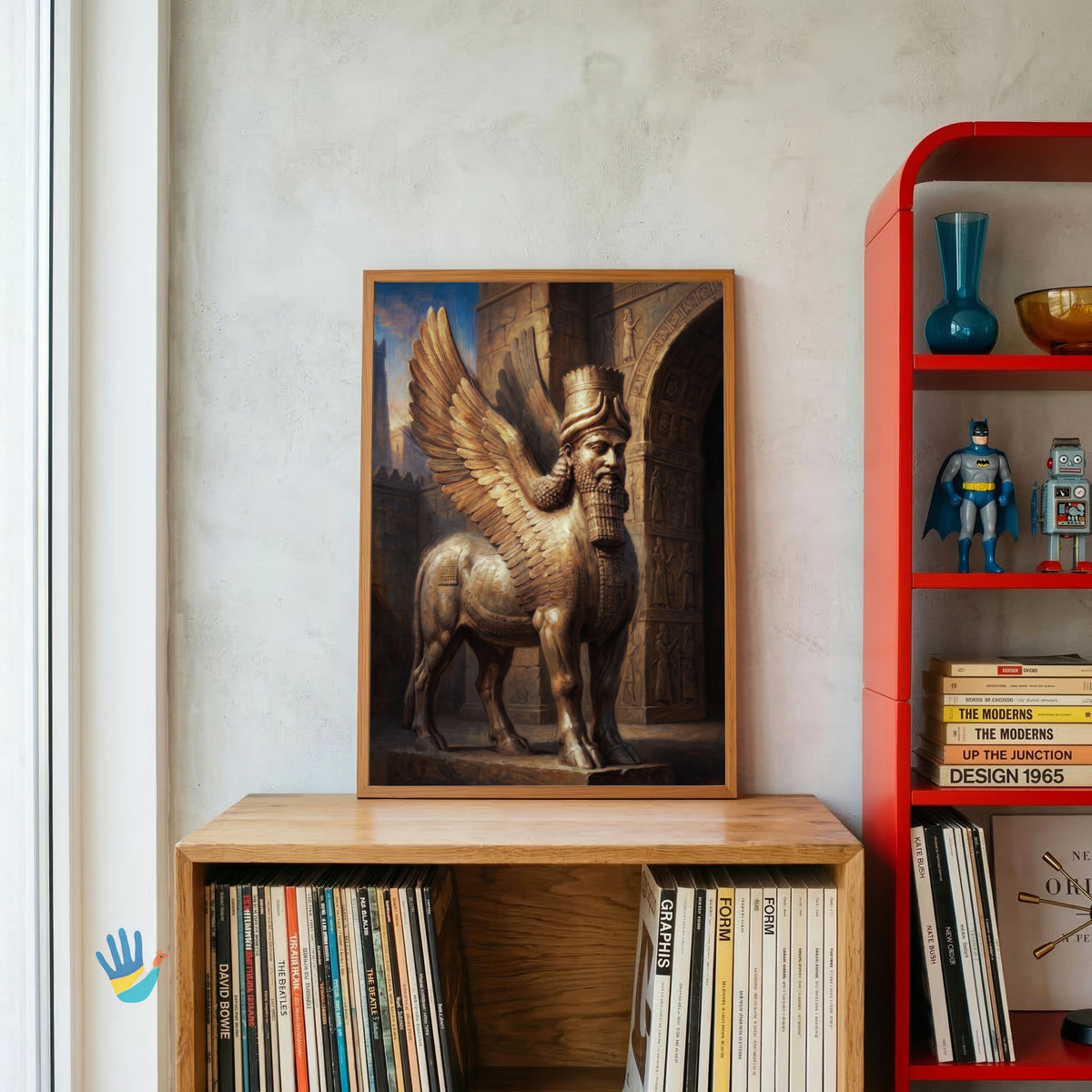 Godha | Parsi Cultural Wall Art 3 : 4 Vertical Premium Wall Art Canvas by MeriDeewar