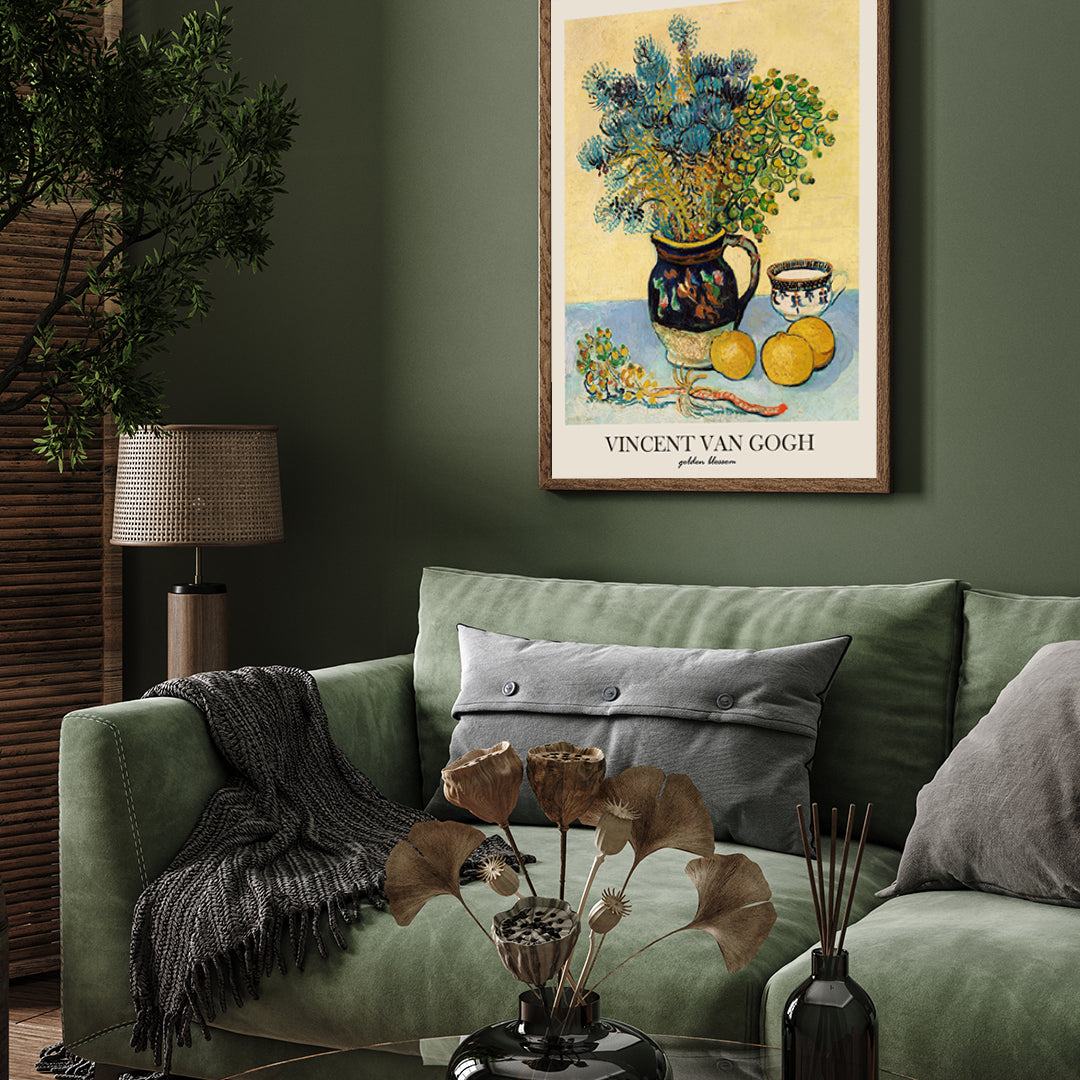 golden blossom Painting by Vincent van Gogh 3 : 4 Vertical New Premium Wall Art Canvas by MeriDeewar