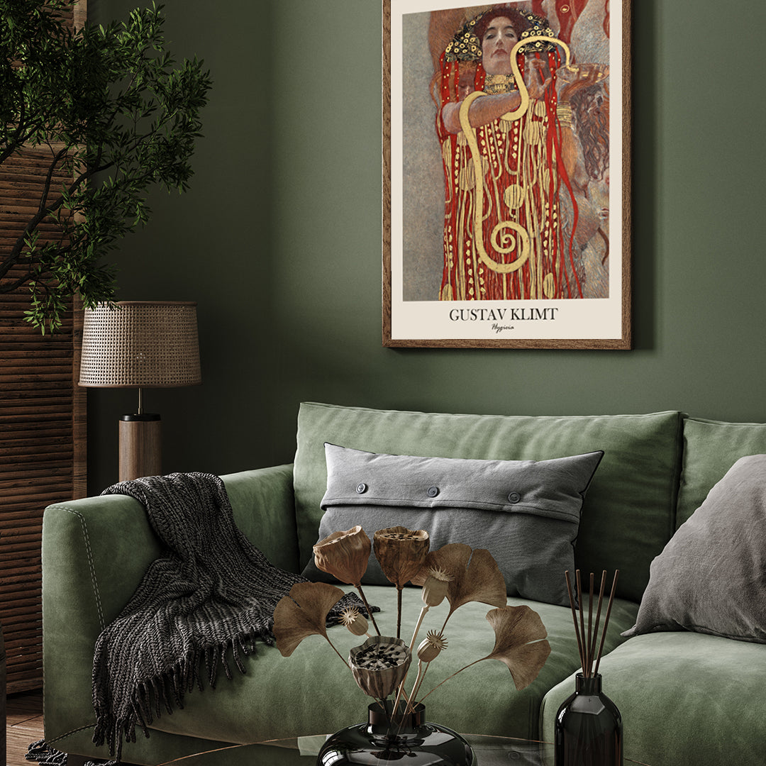 Hygieia Poster by Gustav Klimt 3 : 4 Vertical New Premium Wall Art Canvas by MeriDeewar