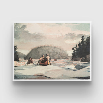 Ile Malin Painting by Winslow Homer 3 : 4 Horizontal New Premium Wall Art Canvas by MeriDeewar