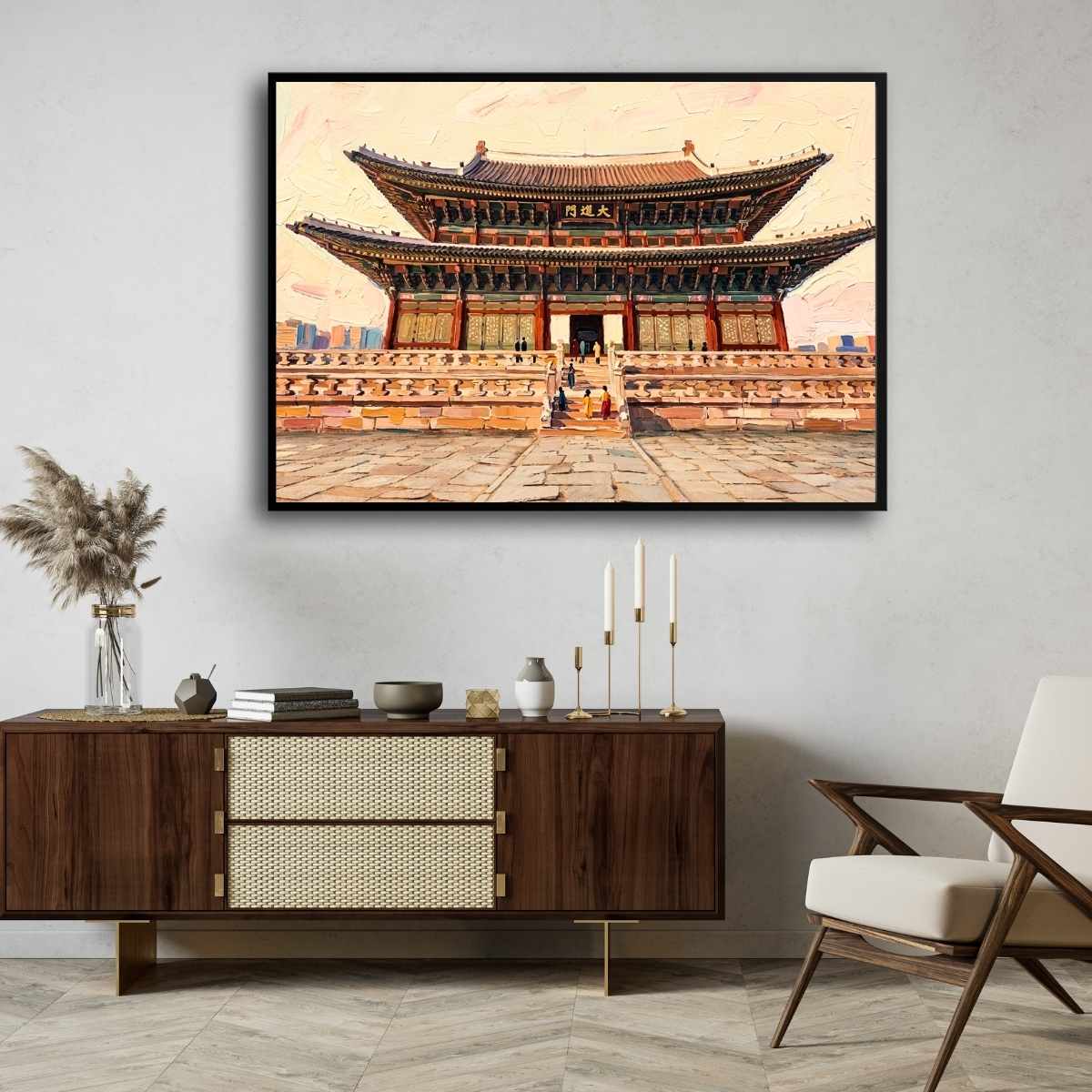 "Imperial Palace Gates" Architecture Giclée Print | Fine Art Wall Art 2 : 3 Horizontal Premium Wall Art Canvas by MeriDeewar