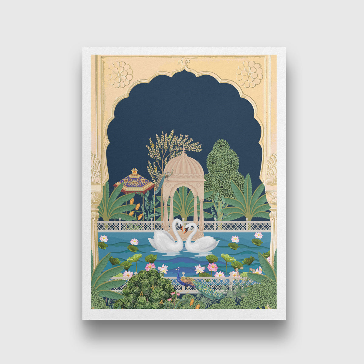 Indian Classical Royal Art Set of 3 Paintings Walls Premium Wall Art Canvas by MeriDeewar