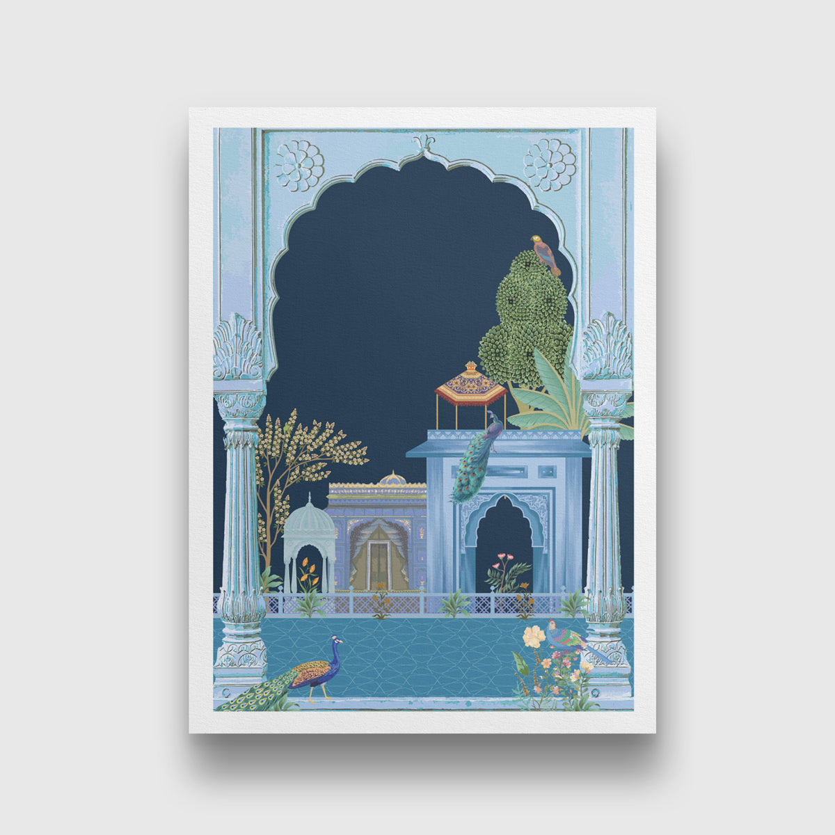 Indian Classical Royal Art Set of 3 Paintings Walls Premium Wall Art Canvas by MeriDeewar