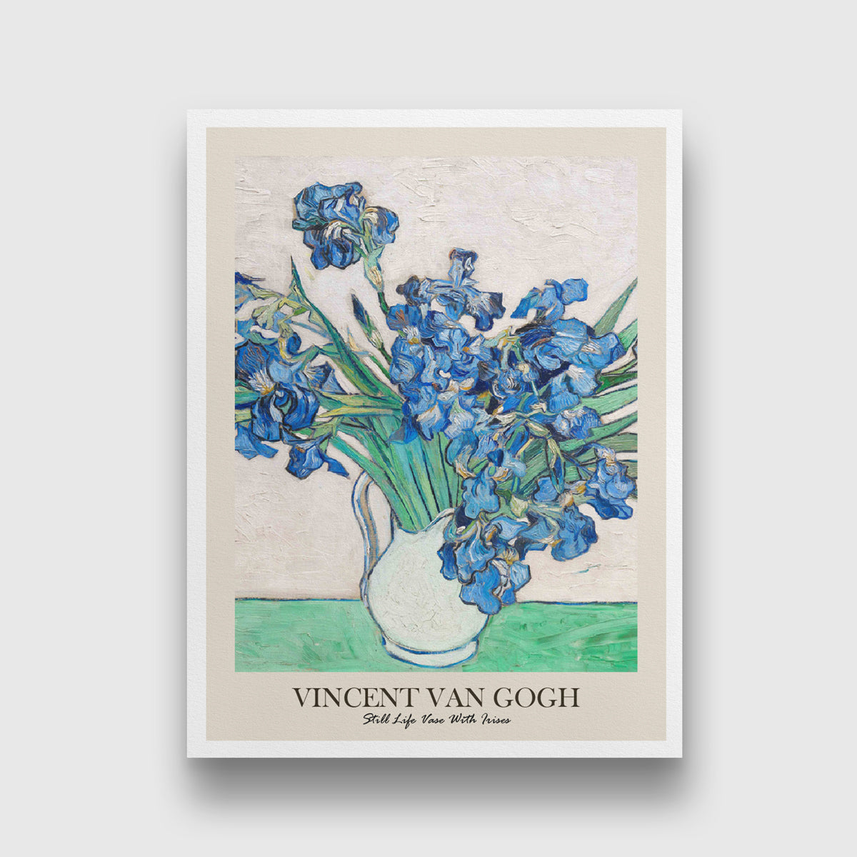 Irises Painting by Vincent van Gogh 3 : 4 Vertical New Premium Wall Art Canvas by MeriDeewar
