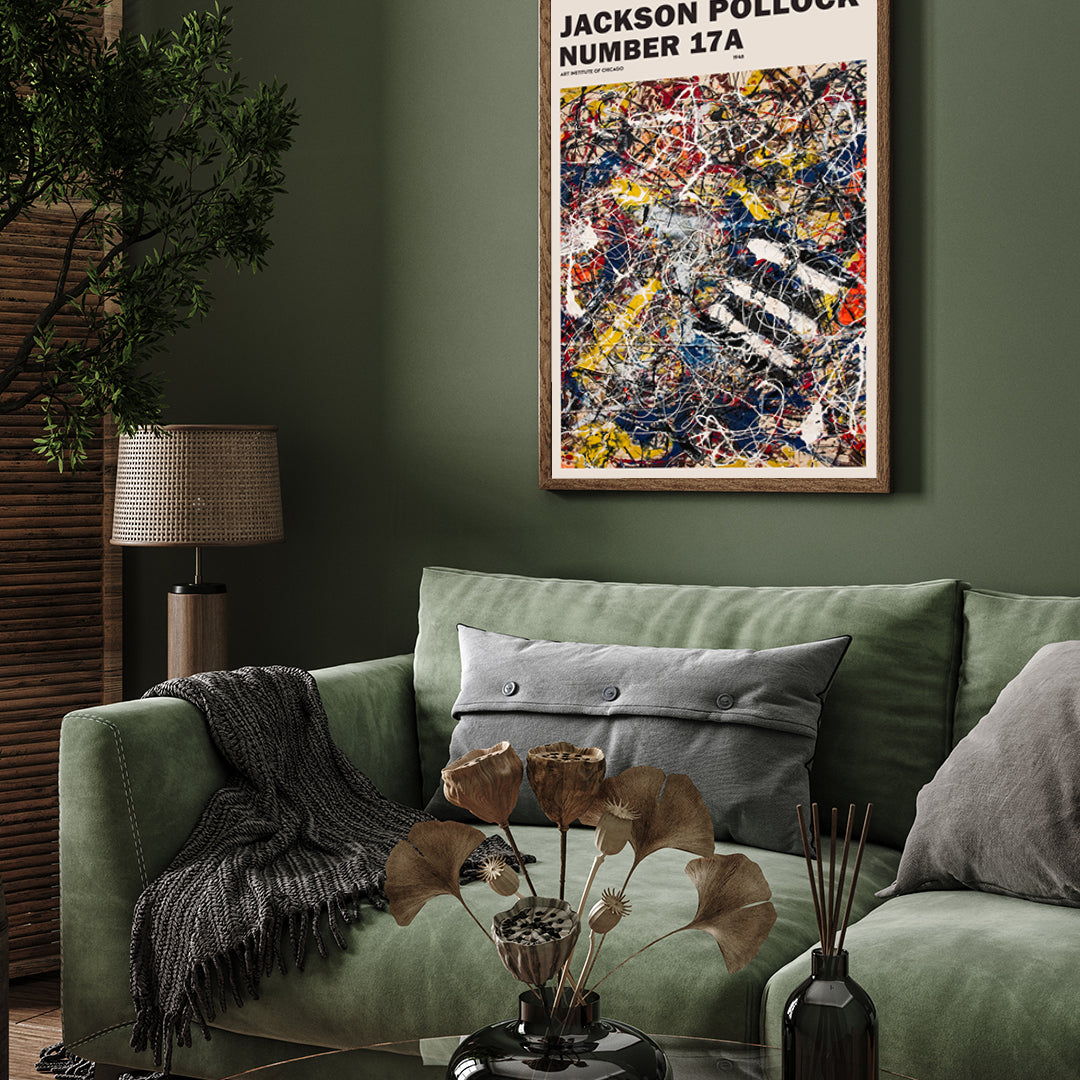 Jackson Pollock Number Poster 3 : 4 Vertical New Premium Wall Art Canvas by MeriDeewar