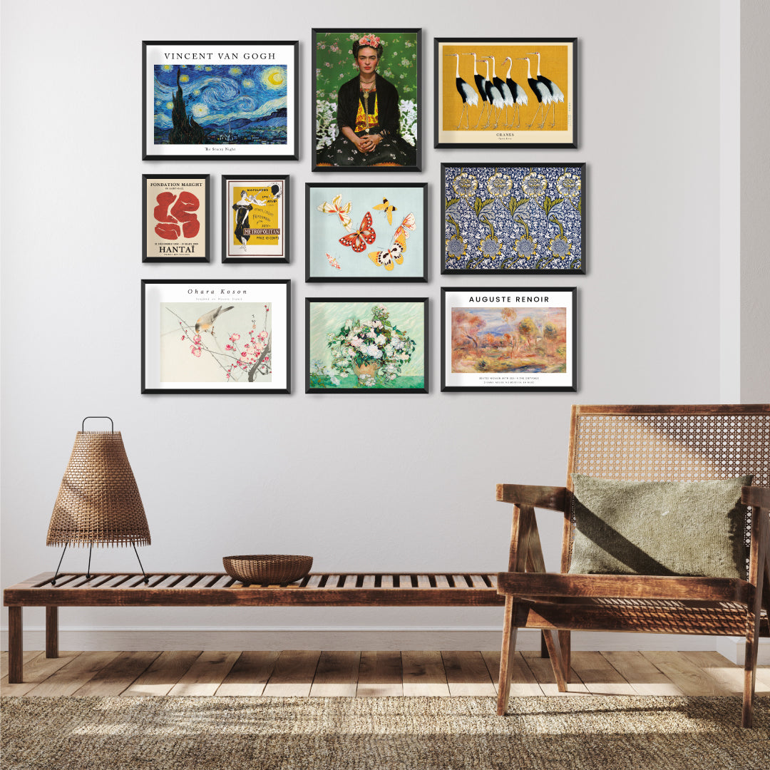 Japanese butterfly By Kamisaka Sekka 3 : 4 Horizontal New Premium Wall Art Canvas by MeriDeewar