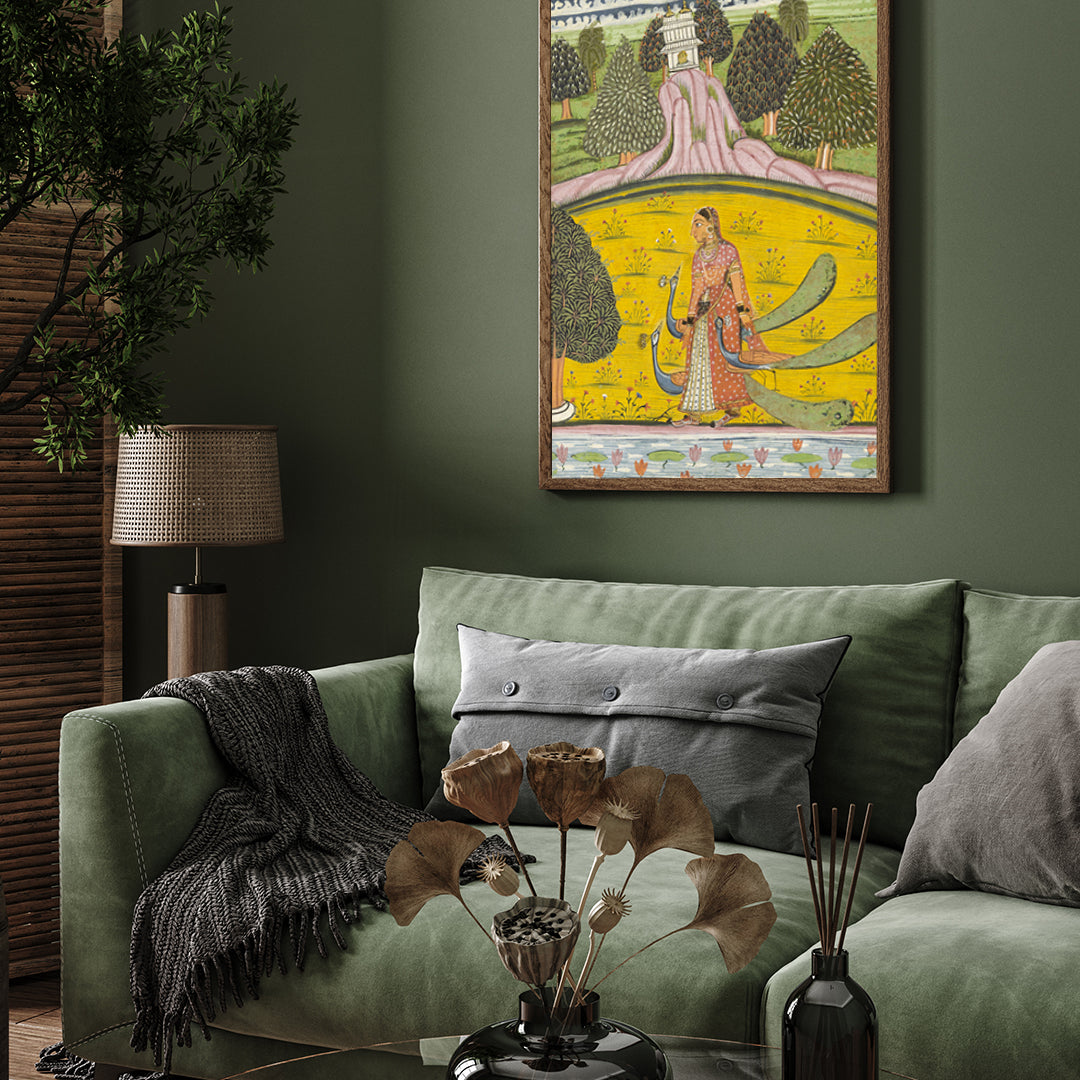 Kakubha Ragini Painting 2 : 3 Vertical Premium Wall Art Canvas by MeriDeewar