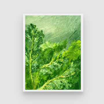 Kale Abstract Art Painting - Modern Wall Decor for Home 3 : 4 Vertical New Premium Wall Art Canvas by MeriDeewar