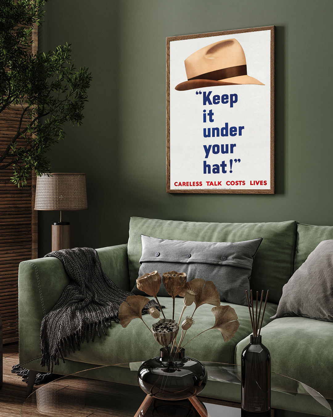 Keep It Under Your Hat Poster 3 : 4 Vertical New Premium Wall Art Canvas by MeriDeewar