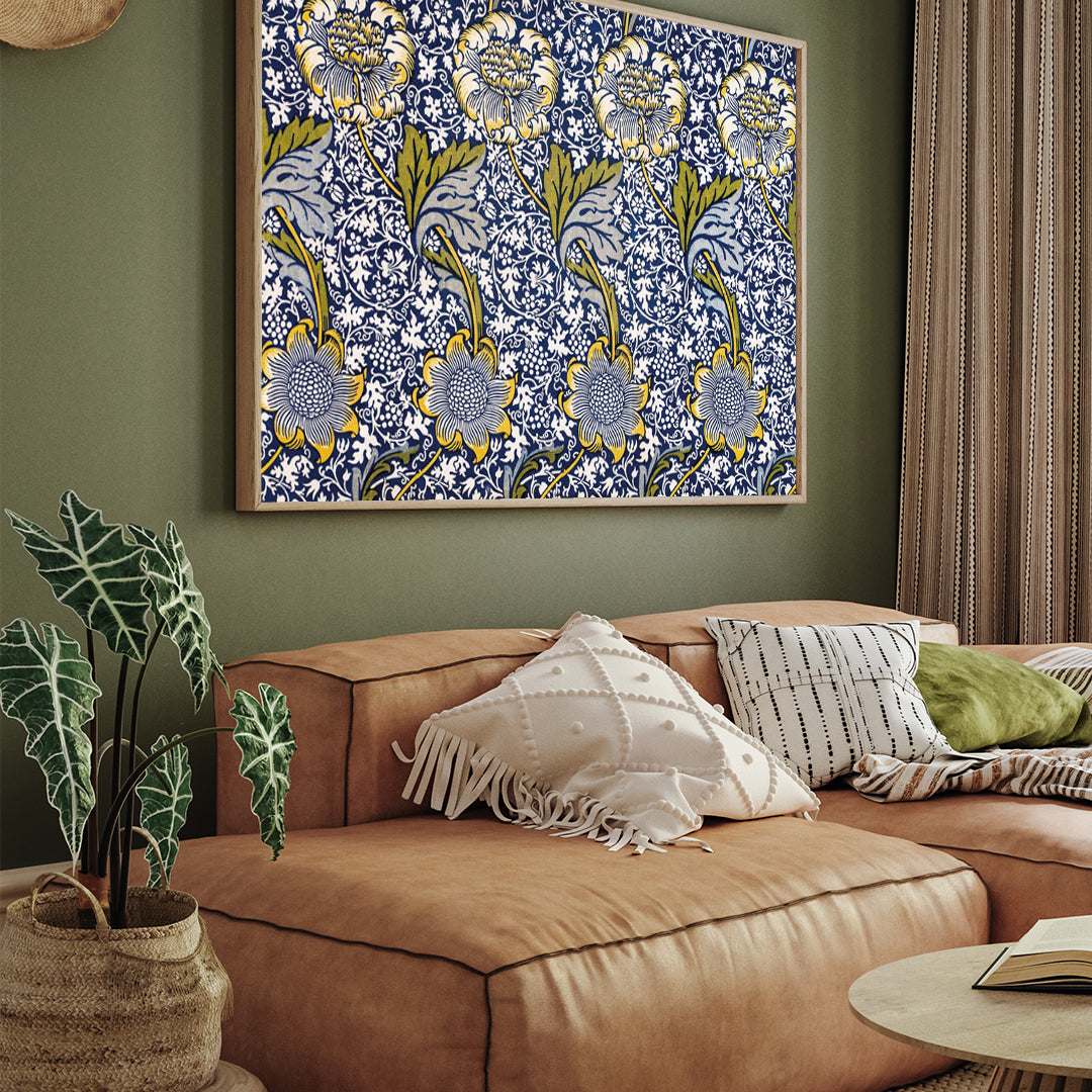Kennet William Morris 3 : 4 Horizontal New Premium Wall Art Canvas by MeriDeewar