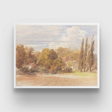 Kensington Gardens Painting 3 : 4 Horizontal New Premium Wall Art Canvas by MeriDeewar