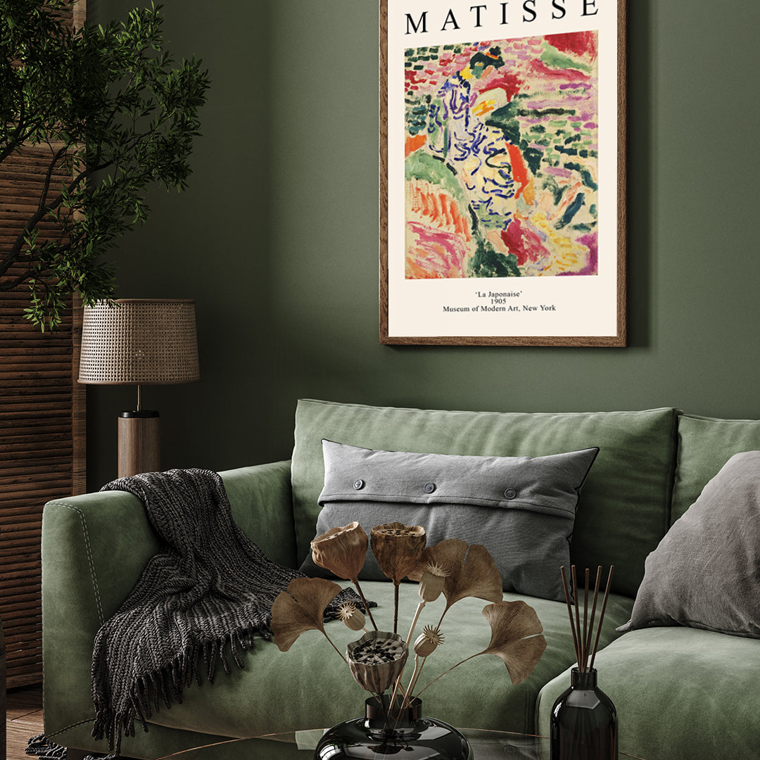 La Japonaise by Henri Matisse 3 : 4 Vertical New Premium Wall Art Canvas by MeriDeewar