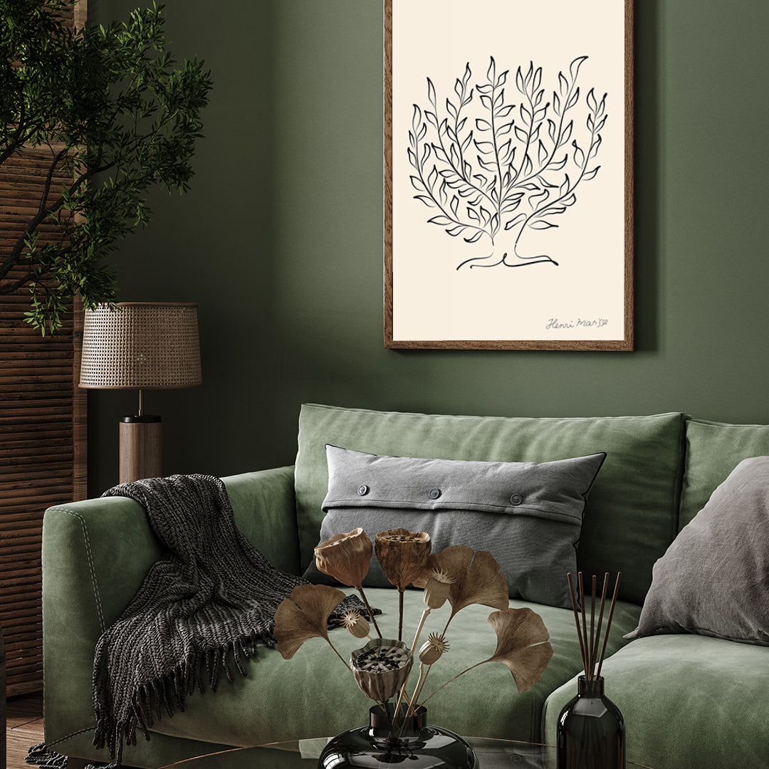Le Platane Postert by Henri Matisse 3 : 4 Vertical New Premium Wall Art Canvas by MeriDeewar