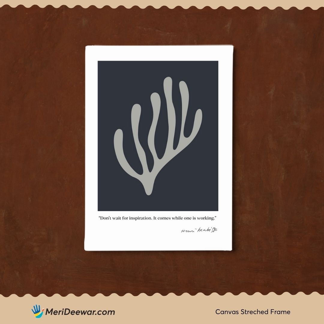 Leaf 2 by Henri Matisse 3 : 4 Vertical New Premium Wall Art Canvas by MeriDeewar