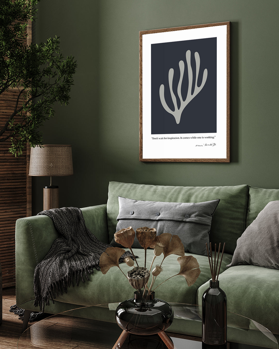 Leaf 2 by Henri Matisse 3 : 4 Vertical New Premium Wall Art Canvas by MeriDeewar