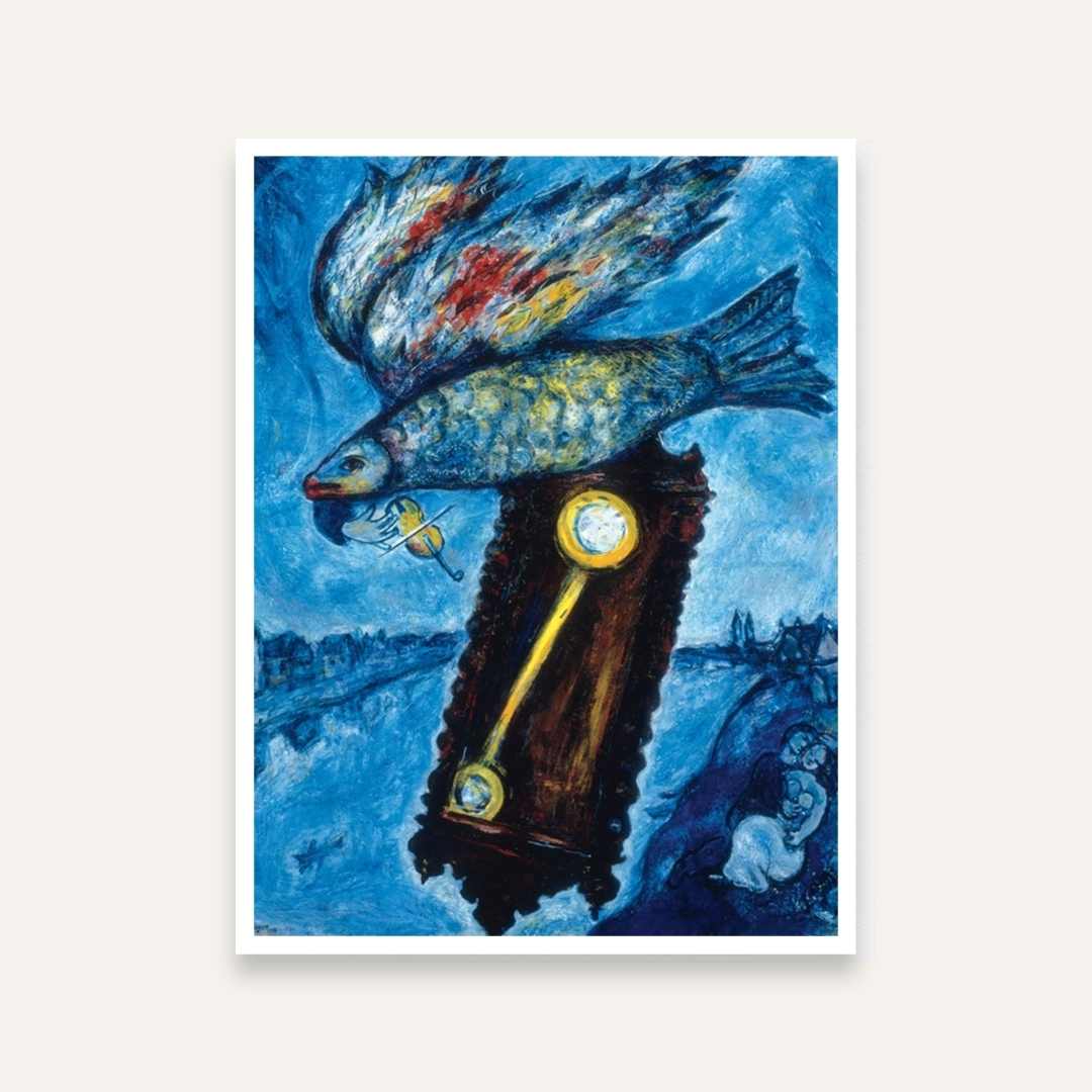 Chagall Blue Painting for Living Room | MeriDeewar Chagall Blue Painting for Living Room | MeriDeewar