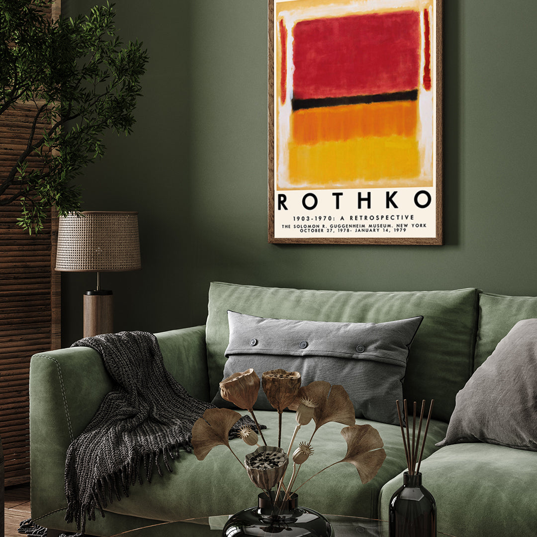 Mark Rothko3 Artwork 3 : 4 Vertical New Premium Wall Art Canvas by MeriDeewar
