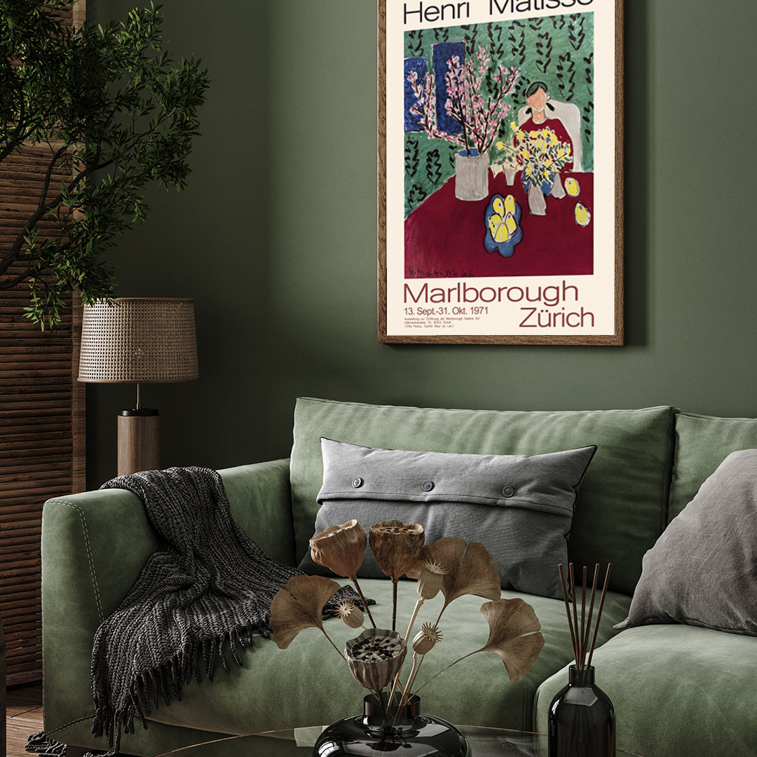 Marlborough Zürich by Henri Matisse 3 : 4 Vertical New Premium Wall Art Canvas by MeriDeewar