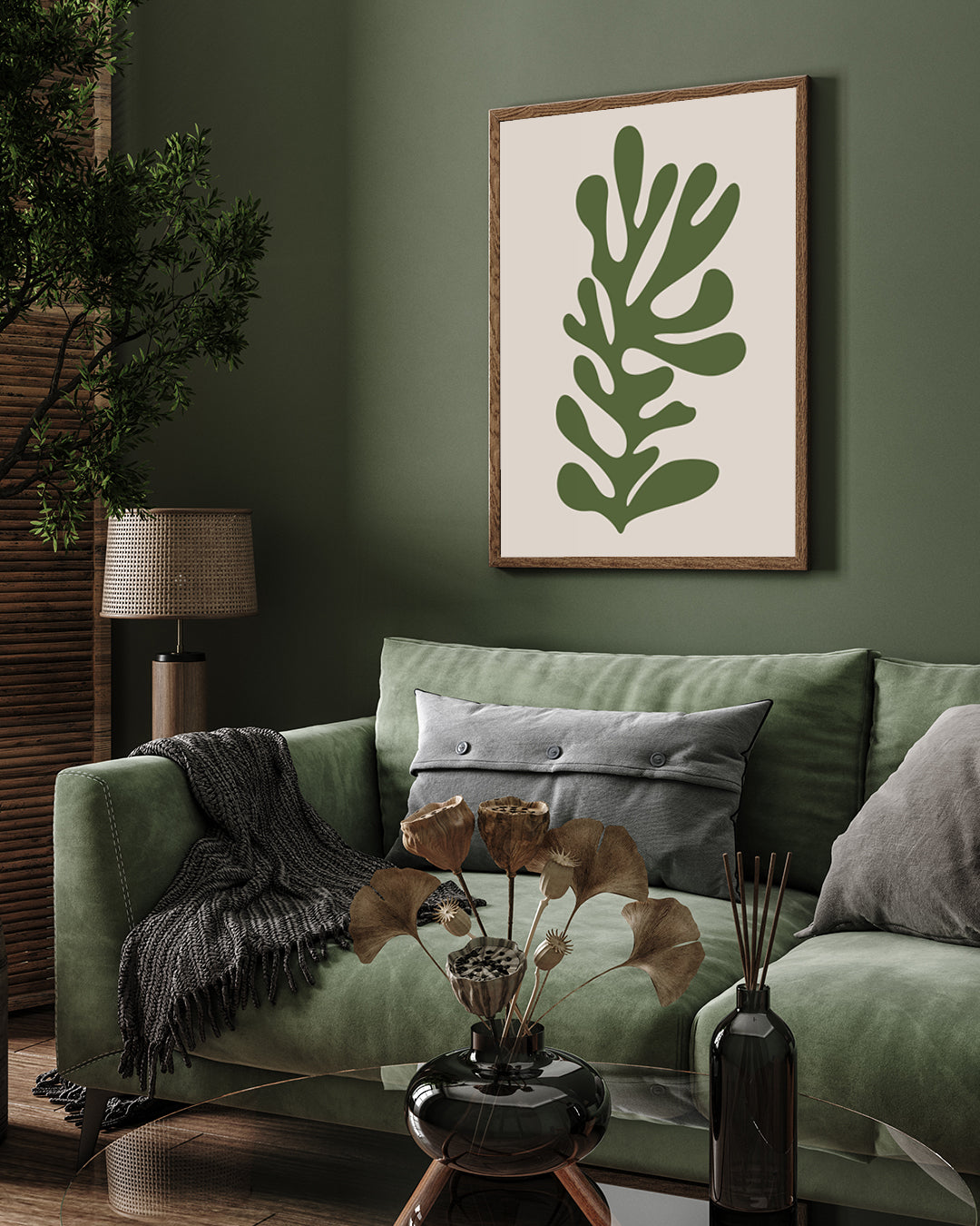 Matisse Leaf by Henri Matisse 3 : 4 Vertical New Premium Wall Art Canvas by MeriDeewar