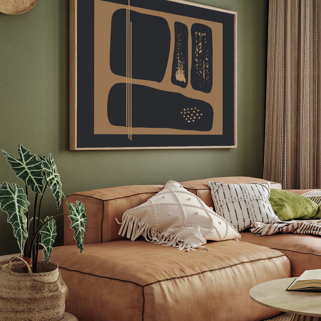 Modern Boho Abstract by Matisse Picasso 3 : 4 Horizontal New Premium Wall Art Canvas by MeriDeewar