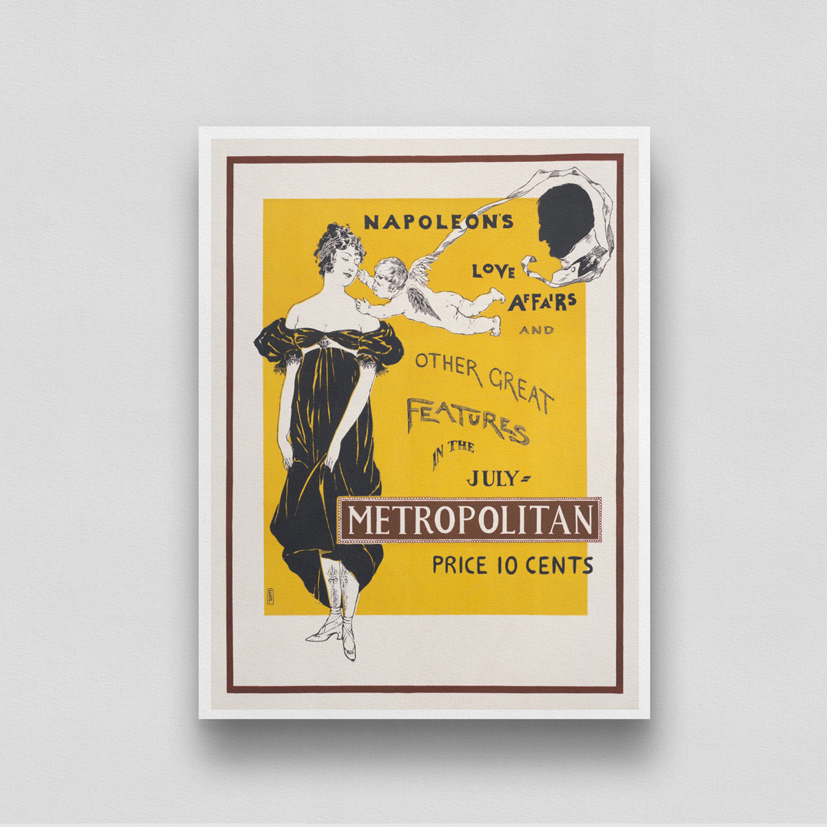 Napoleon's Love Affairs Poster 3 : 4 Vertical New Premium Wall Art Canvas by MeriDeewar