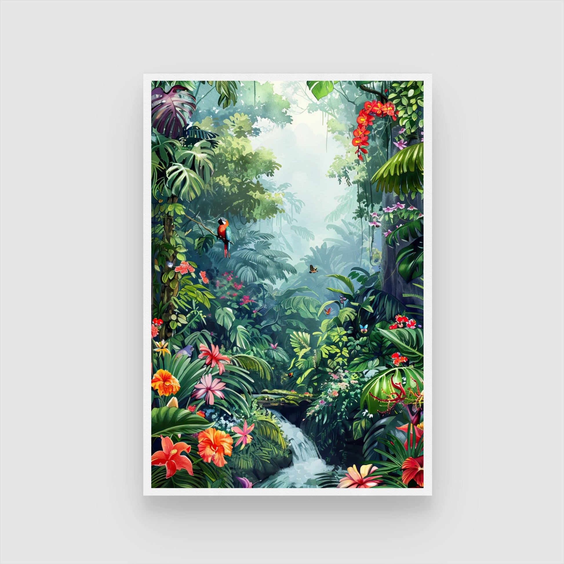 Nature's Embrace wall art 2 : 3 Vertical Premium Wall Art Canvas by MeriDeewar