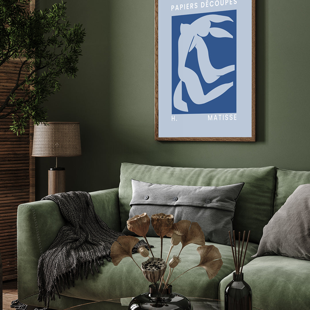 Nu Bleu by Henri Matisse 3 : 4 Vertical New Premium Wall Art Canvas by MeriDeewar