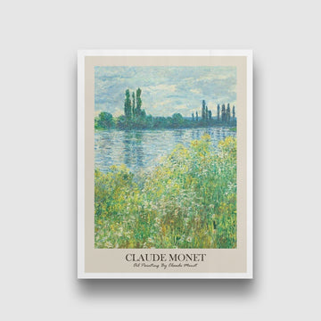 Oil Painting By Claude Monet 3 : 4 Vertical New Premium Wall Art Canvas by MeriDeewar