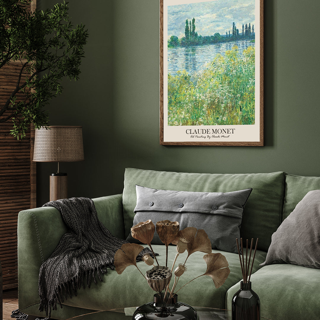 Oil Painting By Claude Monet 3 : 4 Vertical New Premium Wall Art Canvas by MeriDeewar