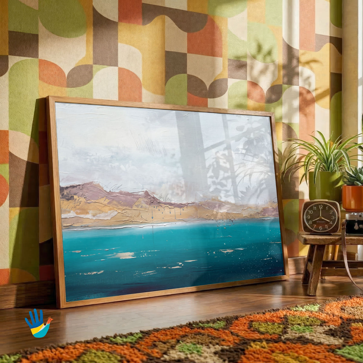 Pangong Blue | Abstract Ladakh Lake Wall Art 3 : 2 Horizontal Premium Wall Art Canvas by MeriDeewar
