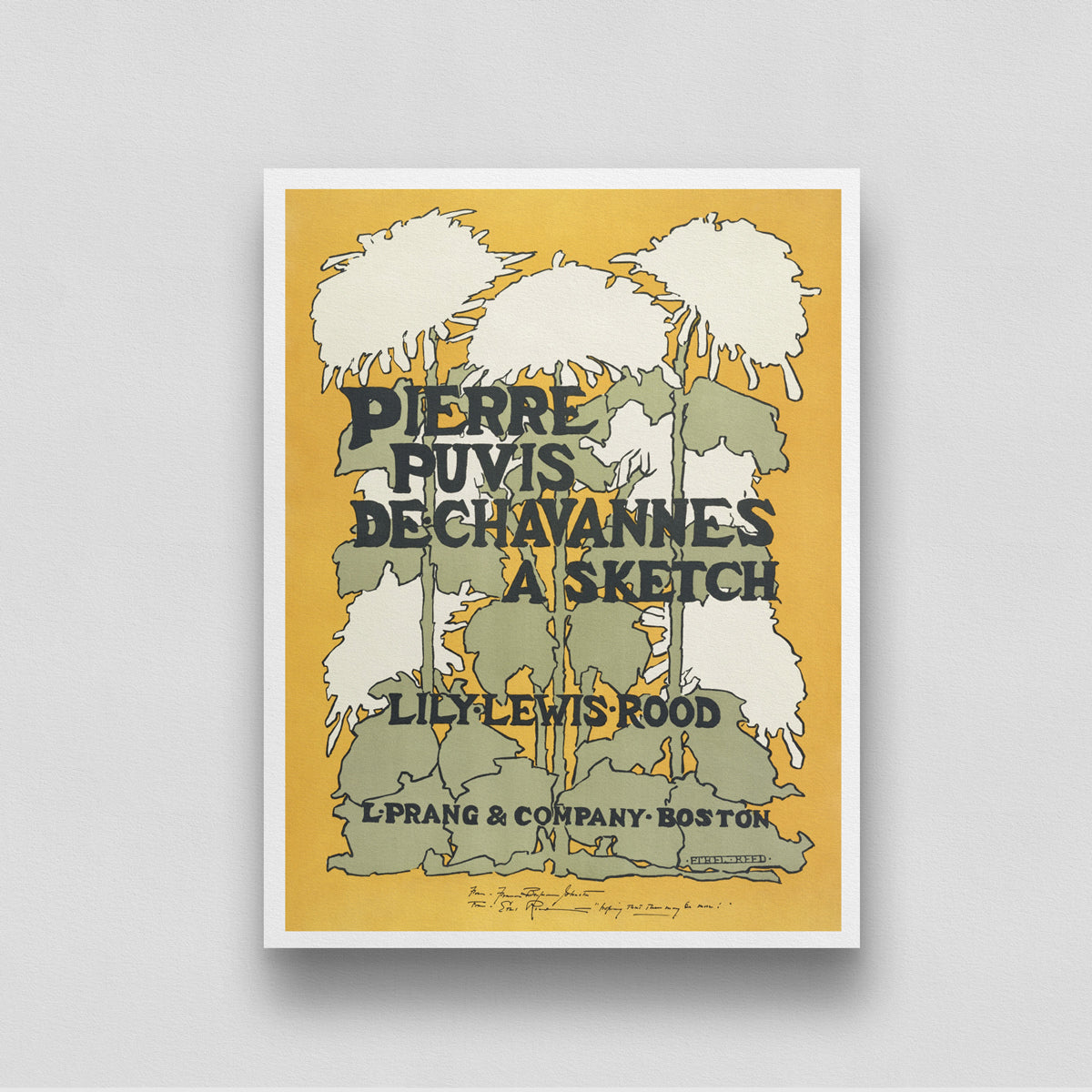 Pierre Puvis de Chavannes Poster 3 : 4 Vertical New Premium Wall Art Canvas by MeriDeewar