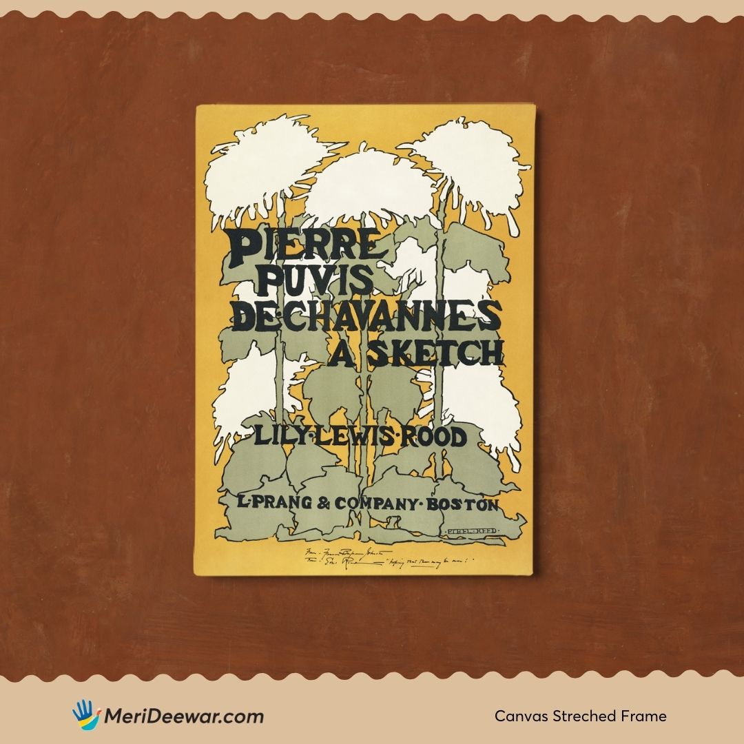 Pierre Puvis de Chavannes Poster 3 : 4 Vertical New Premium Wall Art Canvas by MeriDeewar