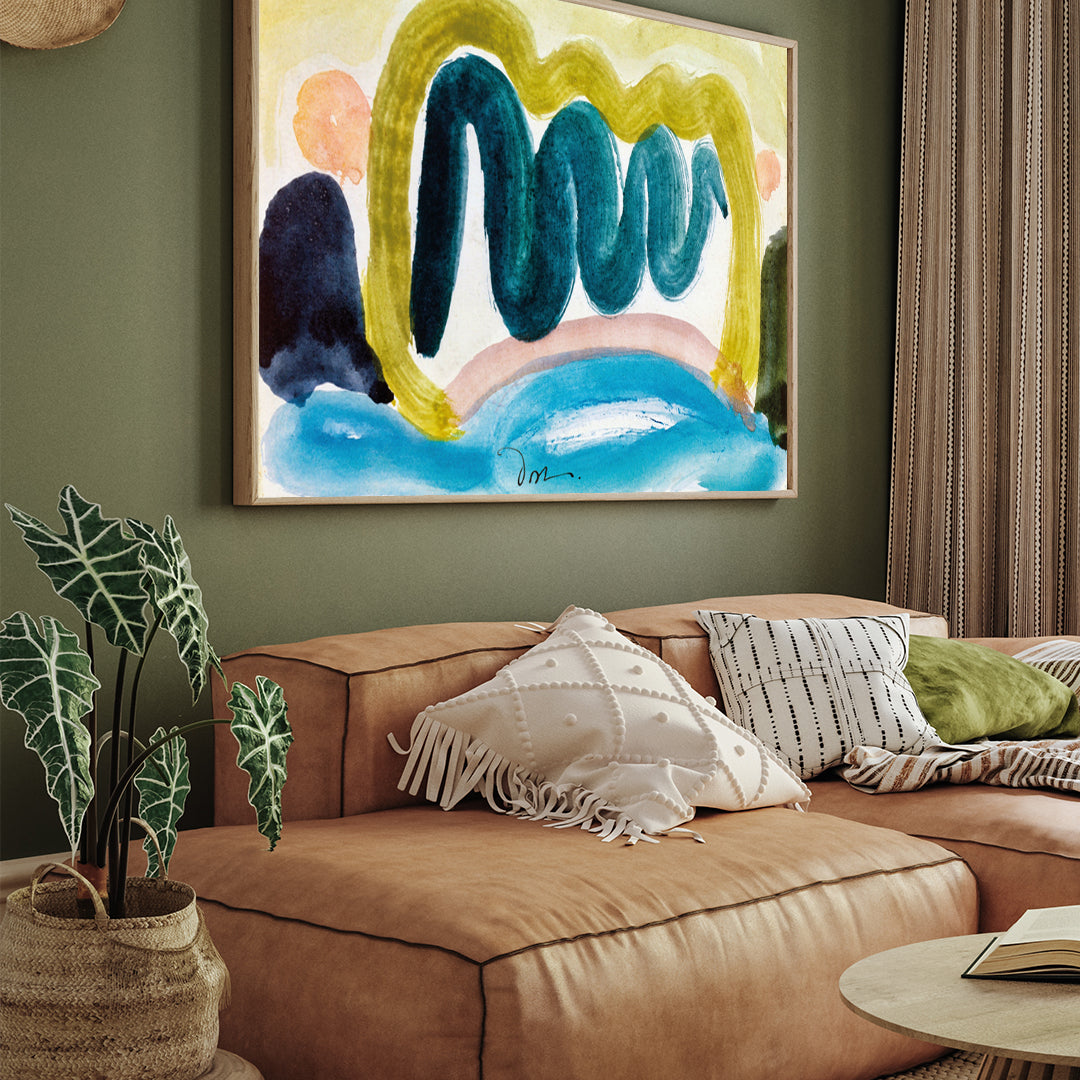 Pond in Sunlight Painting By Arthur Dove 3 : 4 Horizontal New Premium Wall Art Canvas by MeriDeewar