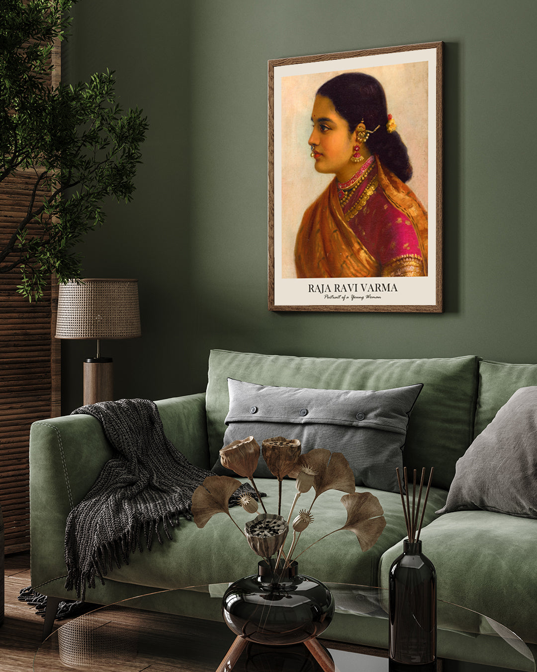 Portrait Of a Young Women Painting 3 : 4 Vertical New Premium Wall Art Canvas by MeriDeewar