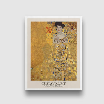 Portrait of Adele Bloch-Bauer by Gustav Klimt 3 : 4 Vertical New Premium Wall Art Canvas by MeriDeewar